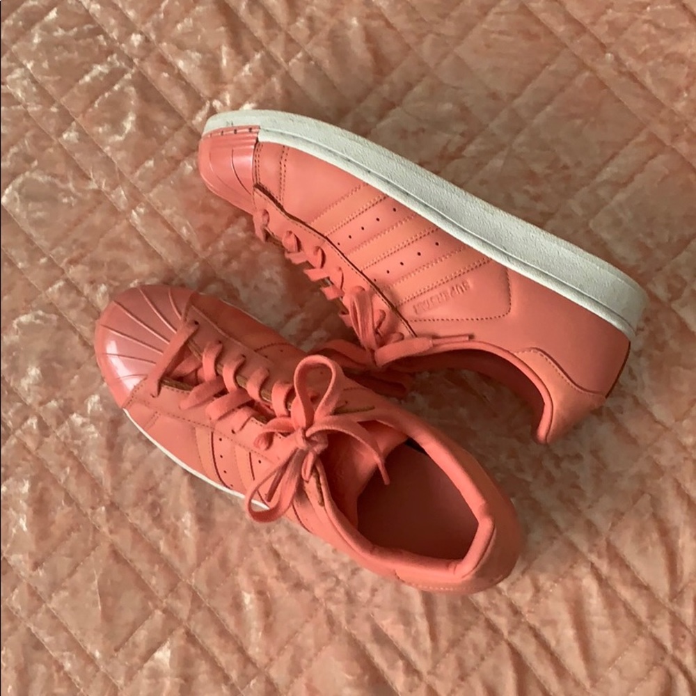 pink adidas superstars